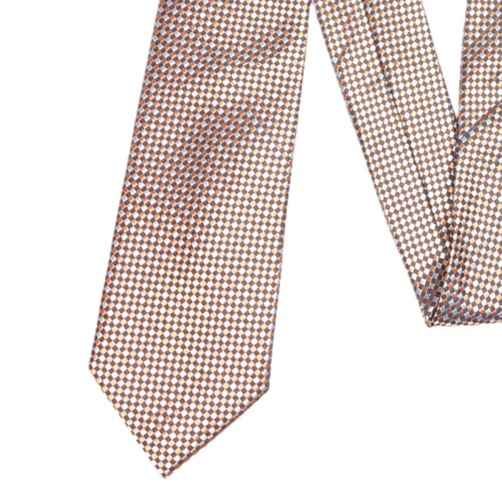 U.S. Polo Assn Silk Tie Men’s 59.5” Geometric Jacquard Polyester Designer New